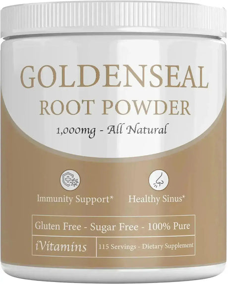 IVITAMINS - iVitamins Goldenseal Powder 115 Servicios - The Red Vitamin MX - Suplementos Alimenticios - {{ shop.shopifyCountryName }}