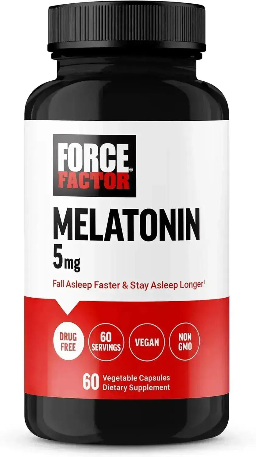 FORCE FACTOR - Force Factor Melatonin 5Mg. 60 Capsulas - The Red Vitamin MX - Suplementos Alimenticios - {{ shop.shopifyCountryName }}