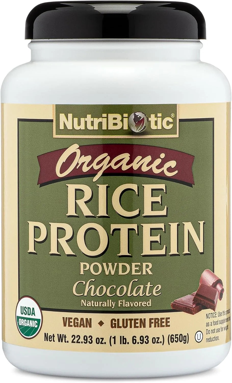 NUTRIBIOTIC - NutriBiotic Certified Organic Rice Protein Chocolate 650Gr. - The Red Vitamin MX - Suplementos Alimenticios - {{ shop.shopifyCountryName }}