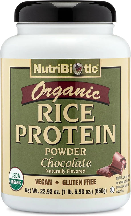 NUTRIBIOTIC - NutriBiotic Certified Organic Rice Protein Chocolate 650Gr. - The Red Vitamin MX - Suplementos Alimenticios - {{ shop.shopifyCountryName }}