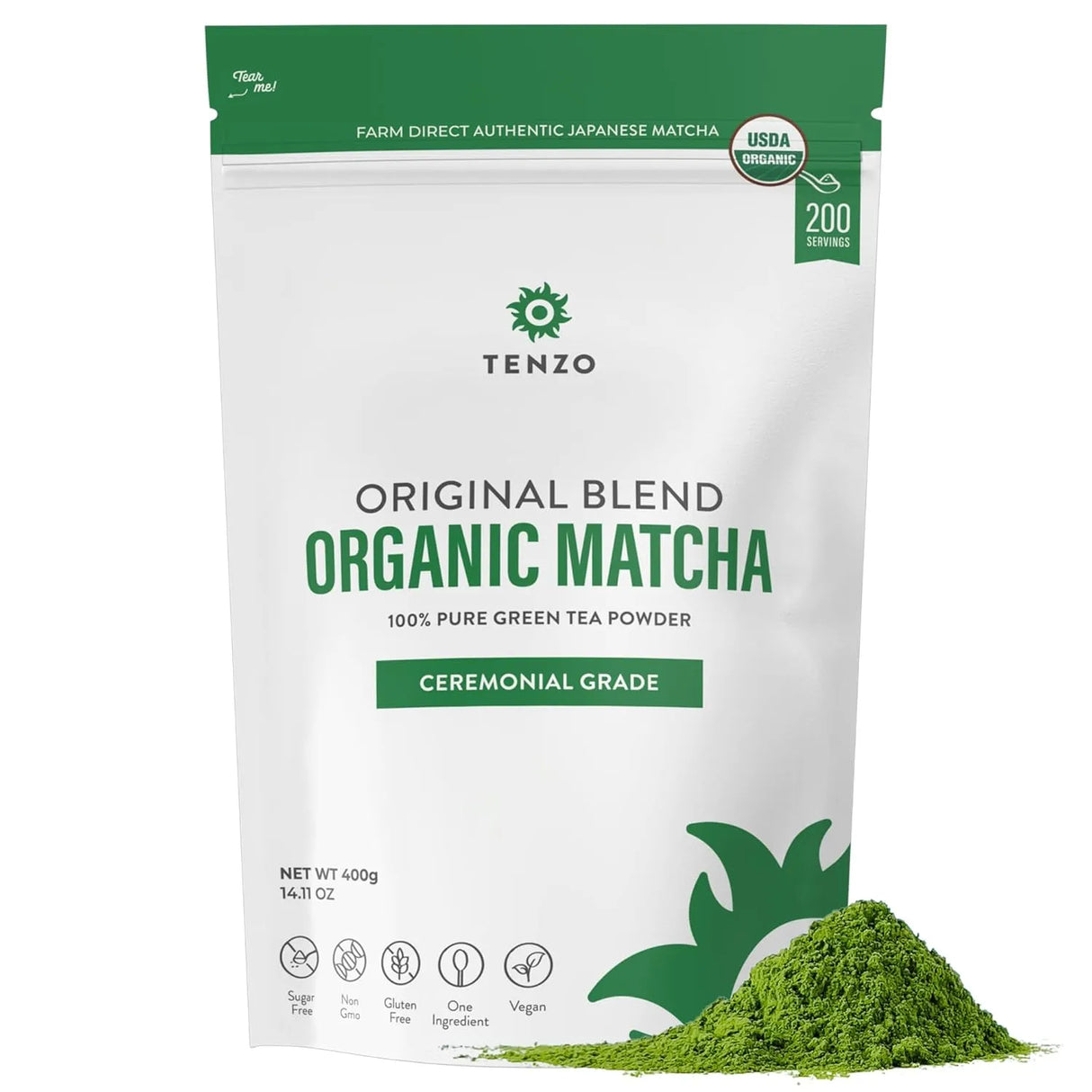 TENZO - Tenzo Matcha Green Tea Powder 400Gr. - The Red Vitamin MX - Suplementos Alimenticios - {{ shop.shopifyCountryName }}