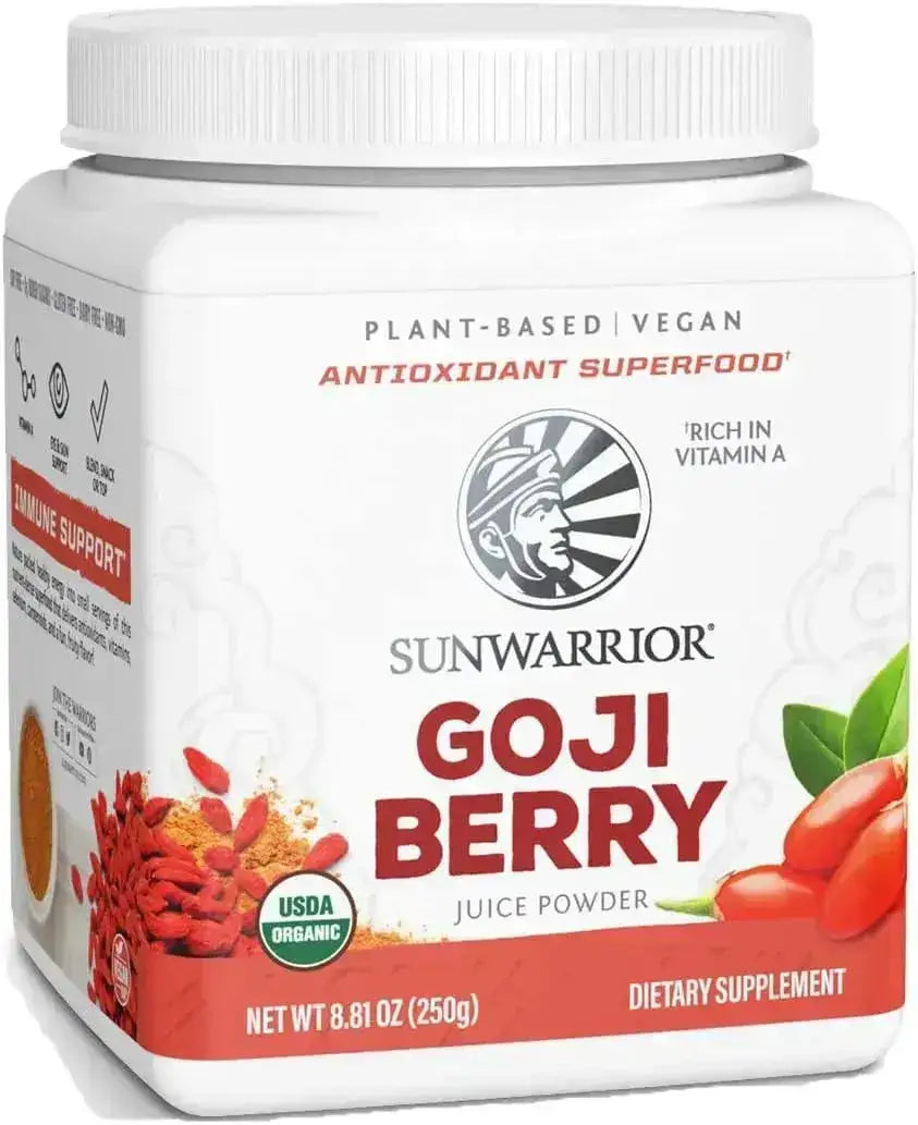 SUNWARRIOR - Sunwarrior Goji Berries Powder 250Gr. - The Red Vitamin MX - Suplementos Alimenticios - {{ shop.shopifyCountryName }}
