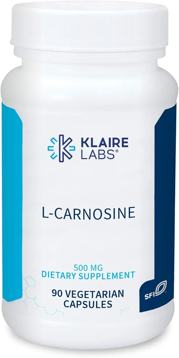 KLAIRE LABS - Klaire Labs L-Carnosine 500Mg. 90 Capsulas - The Red Vitamin MX - Suplementos Alimenticios - {{ shop.shopifyCountryName }}