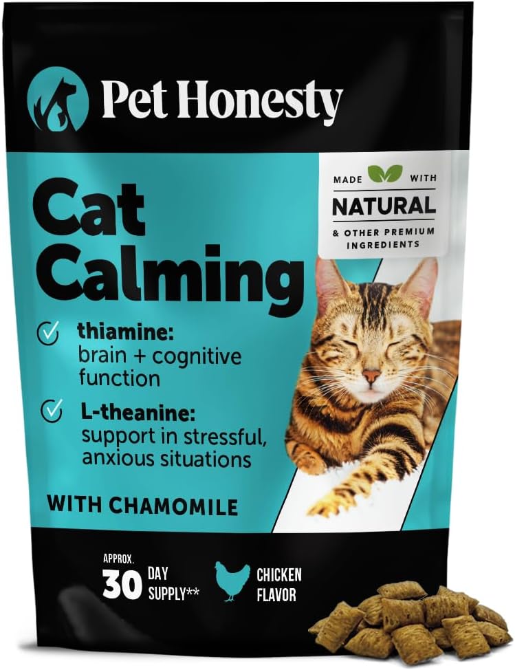 Pet Honesty Calming Chews for Cats Chicken 30 Masticables