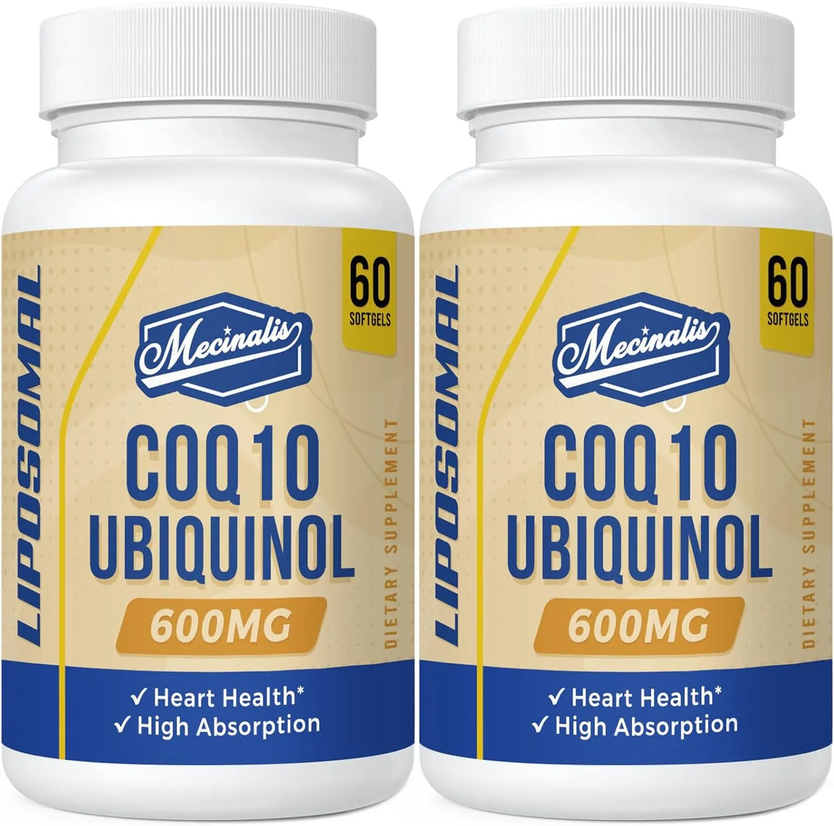 MECINALIS - MECINALIS Liposomal CoQ10 Ubiquinol 600Mg. 60 Capsulas Blandas 2 Pack - The Red Vitamin MX - Suplementos Alimenticios - {{ shop.shopifyCountryName }}