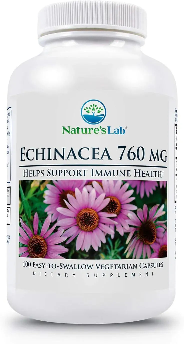 NATURES LAB - Nature's Lab Echinacea 760Mg. 100 Capsulas - The Red Vitamin MX - Suplementos Alimenticios - {{ shop.shopifyCountryName }}