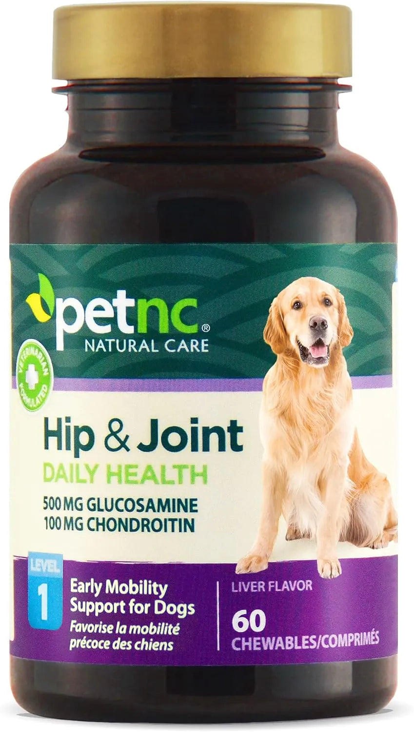 PETNC - Petnc Natural Care Hip and Joint Health Early Mobility Chewables for Dogs 60 Masticables - The Red Vitamin MX - Cuidado De Cadera Y Articulaciones Para Perros - {{ shop.shopifyCountryName }}