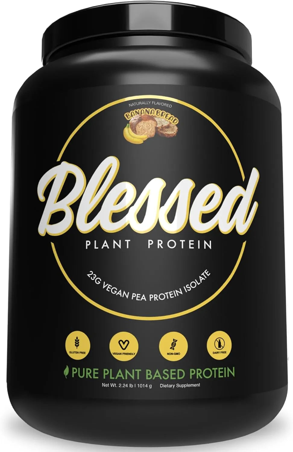 BLESSED - Blessed Vegan Protein Powder 23g of Pea Protein Banana Bread 1014Gr. - The Red Vitamin MX - Suplementos Alimenticios - {{ shop.shopifyCountryName }}