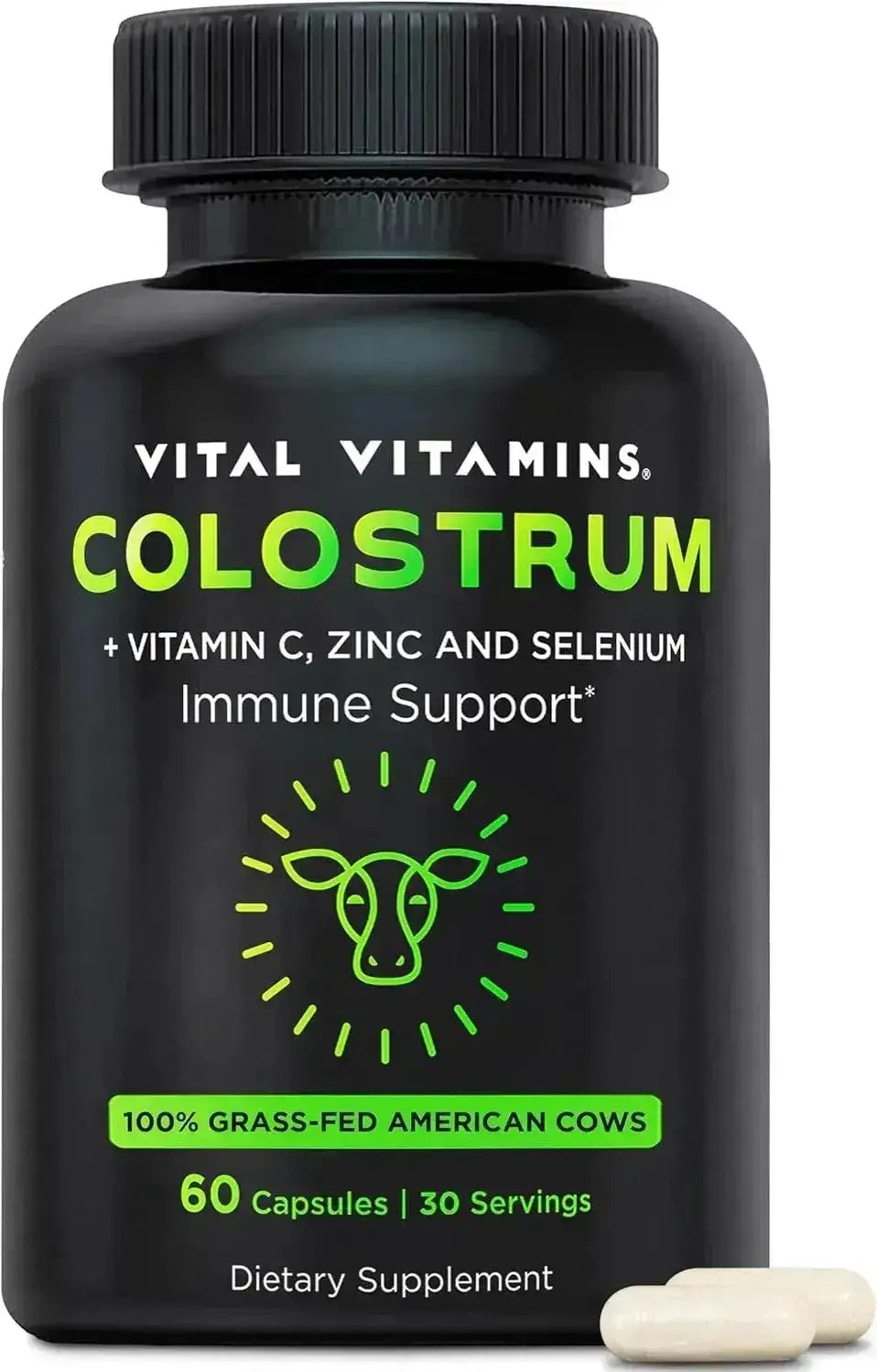 VITAL VITAMINS - Vital Vitamins Colostrum 60 Capsulas - The Red Vitamin MX - Suplementos Alimenticios - {{ shop.shopifyCountryName }}