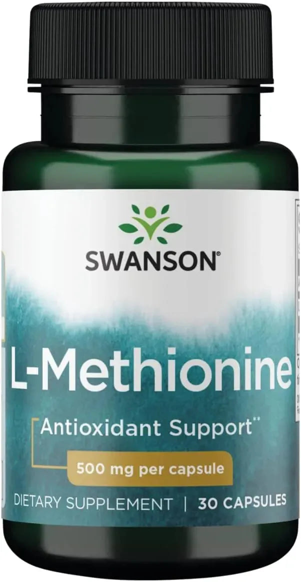 SWANSON - Swanson Pure L-Methionine 500Mg. 30 Capsulas - The Red Vitamin MX - Suplementos Alimenticios - {{ shop.shopifyCountryName }}