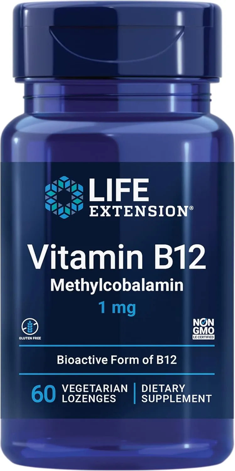 LIFE EXTENSION - Life Extension Vitamin B12 Methylcobalamin 1Mg. 60 Tabletas - The Red Vitamin MX - Suplementos Alimenticios - {{ shop.shopifyCountryName }}