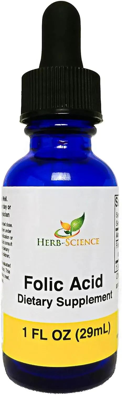 HERB SCIENCE - Herb-Science Liquid Vitamin B9 Folic Acid 1 Fl.Oz. - The Red Vitamin MX - Suplementos Alimenticios - {{ shop.shopifyCountryName }}