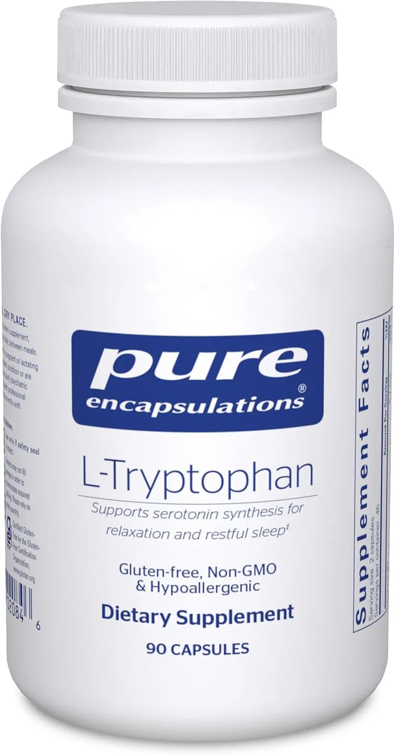 PURE ENCAPSULATIONS - Pure Encapsulations L-Tryptophan 90 Capsulas - The Red Vitamin MX - Suplementos Alimenticios - {{ shop.shopifyCountryName }}