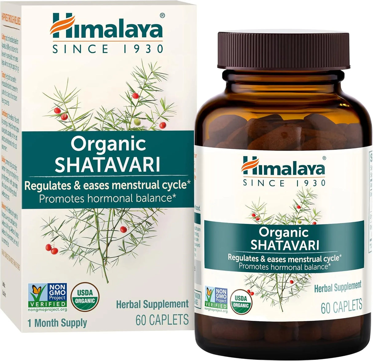 HIMALAYA - Himalaya Organic Shatavari 60 Tabletas - The Red Vitamin MX - Suplementos Alimenticios - {{ shop.shopifyCountryName }}