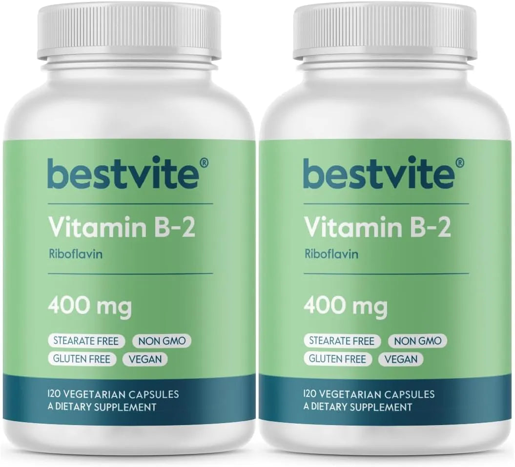 BESTVITE - BESTVITE Vitamin B-2 400Mg. 120 Capsulas 2 Pack - The Red Vitamin MX - Suplementos Alimenticios - {{ shop.shopifyCountryName }}