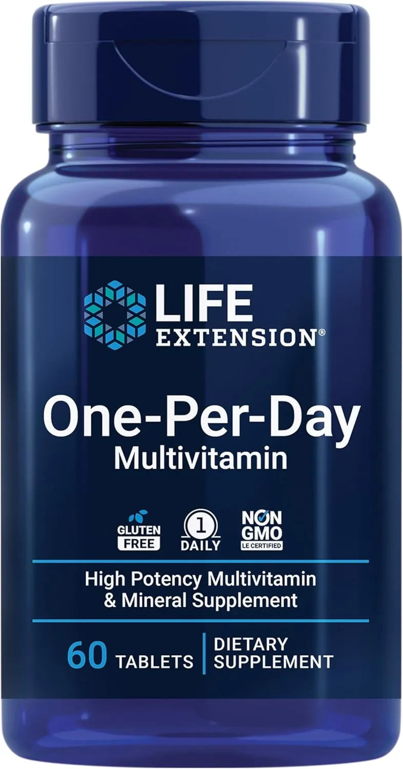 LIFE EXTENSION - Life Extension One-Per-Day Multivitamin 60 Tabletas - The Red Vitamin MX - Suplementos Alimenticios - {{ shop.shopifyCountryName }}