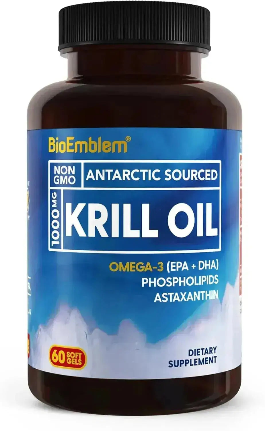 BIOEMBLEM - BioEmblem Antarctic Krill Oil 1000Mg. 60 Capsulas Blandas - The Red Vitamin MX - Suplementos Alimenticios - {{ shop.shopifyCountryName }}