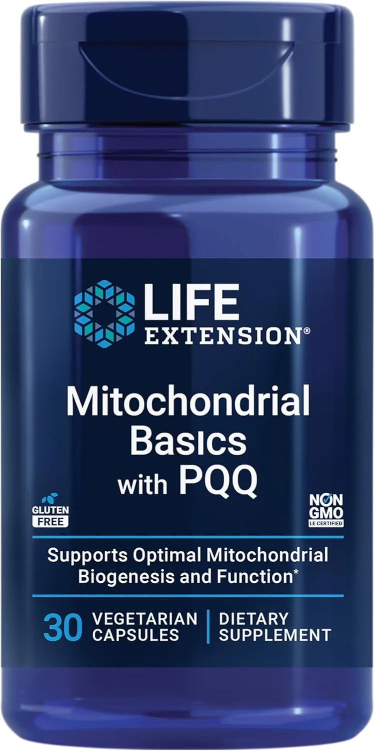 LIFE EXTENSION - Life Extension Mitochondrial Basics with PQQ 30 Capsulas - The Red Vitamin MX - Suplementos Alimenticios - {{ shop.shopifyCountryName }}