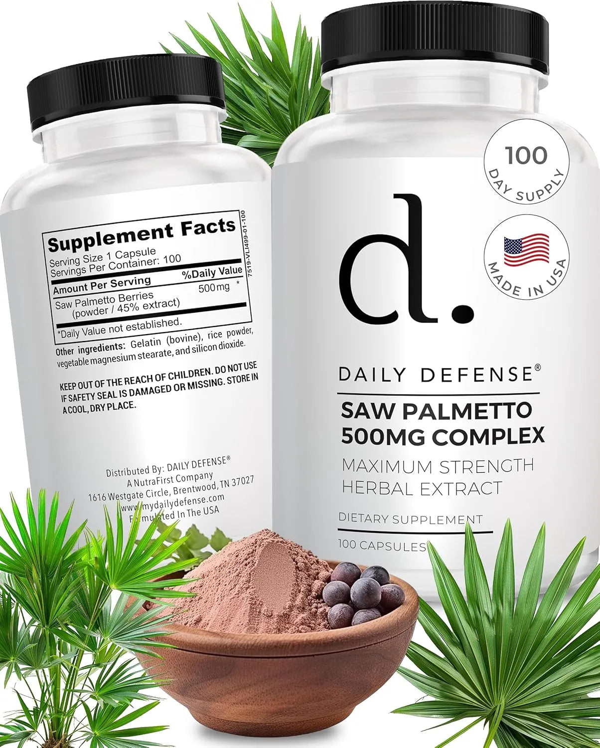 DAILY DEFENSE - Daily Defense Saw Palmetto Prostate Health 100 Capsulas - The Red Vitamin MX - Suplementos Alimenticios - {{ shop.shopifyCountryName }}