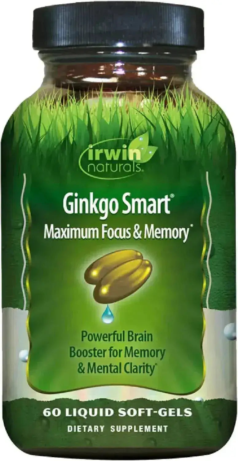 IRWIN NATURALS - Irwin Naturals Ginkgo Smart 60 Capsulas Blandas - The Red Vitamin MX - Suplementos Alimenticios - {{ shop.shopifyCountryName }}