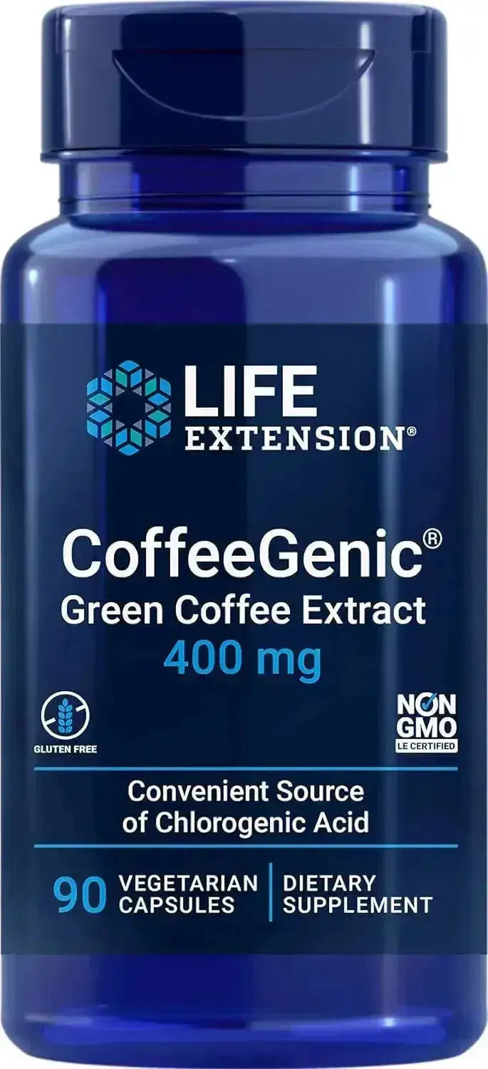 LIFE EXTENSION - Life Extension CoffeeGenic Green Coffee Bean Extract 90 Capsulas - The Red Vitamin MX - Suplementos Alimenticios - {{ shop.shopifyCountryName }}