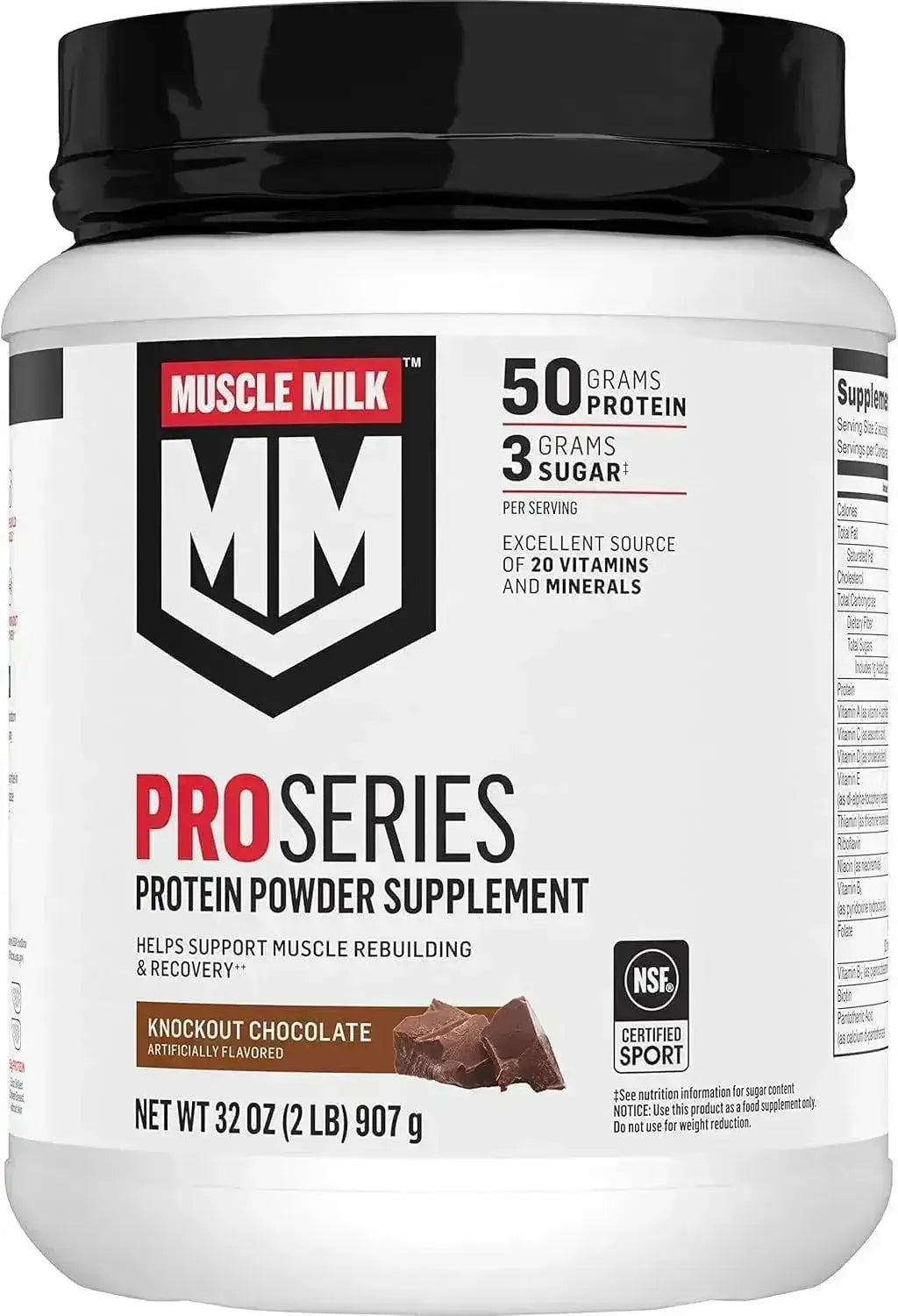 MUSCLE MILK - Muscle Milk Pro Series Protein Powder Knockout Chocolate 907Gr. - The Red Vitamin MX - Suplementos Alimenticios - {{ shop.shopifyCountryName }}