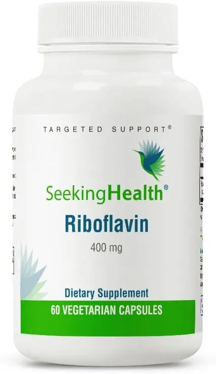 SEEKING HEALTH - Seeking Health Riboflavin Vitamin B2 400Mg. 60 Capsulas - The Red Vitamin MX - Suplementos Alimenticios - {{ shop.shopifyCountryName }}
