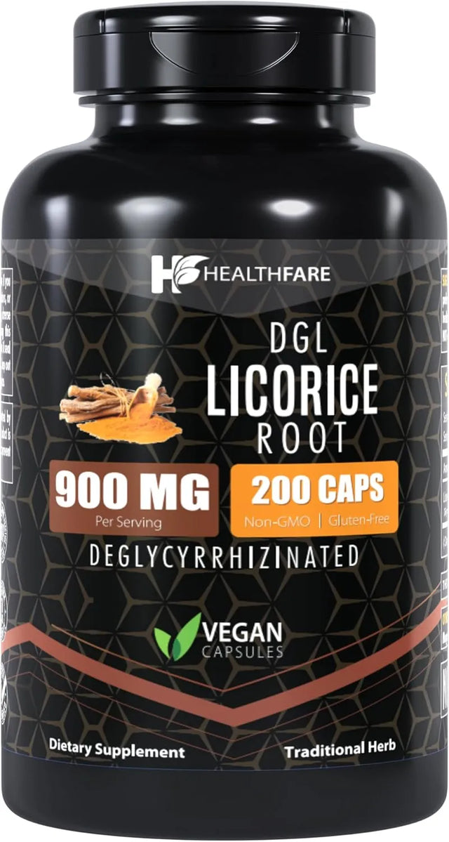 HEALTHFARE - Healthfare Ultra High Purity Licorice Root 900Mg. 200 Capsulas - The Red Vitamin MX - Suplementos Alimenticios - {{ shop.shopifyCountryName }}