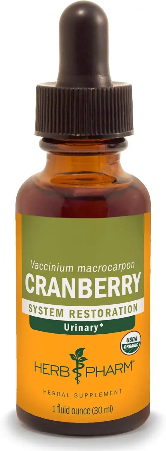 HERB PHARM - Herb Pharm Certified Organic Cranberry Liquid Extract for Urinary Tract Support 1 Fl.Oz. - The Red Vitamin MX - Suplementos Alimenticios - {{ shop.shopifyCountryName }}