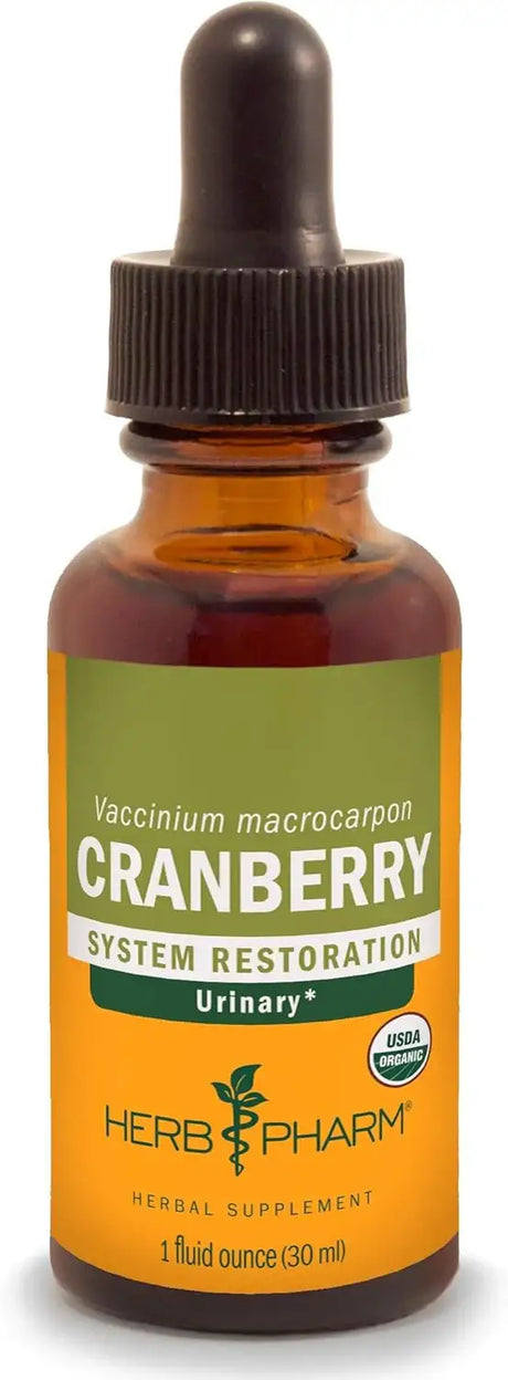 HERB PHARM - Herb Pharm Certified Organic Cranberry Liquid Extract for Urinary Tract Support 1 Fl.Oz. - The Red Vitamin MX - Suplementos Alimenticios - {{ shop.shopifyCountryName }}