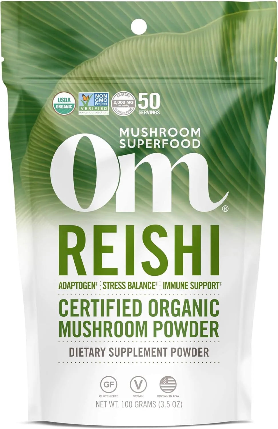 OM - Om Mushroom Superfood Reishi Organic Mushroom Powder 100Gr. - The Red Vitamin MX - Suplementos Alimenticios - {{ shop.shopifyCountryName }}