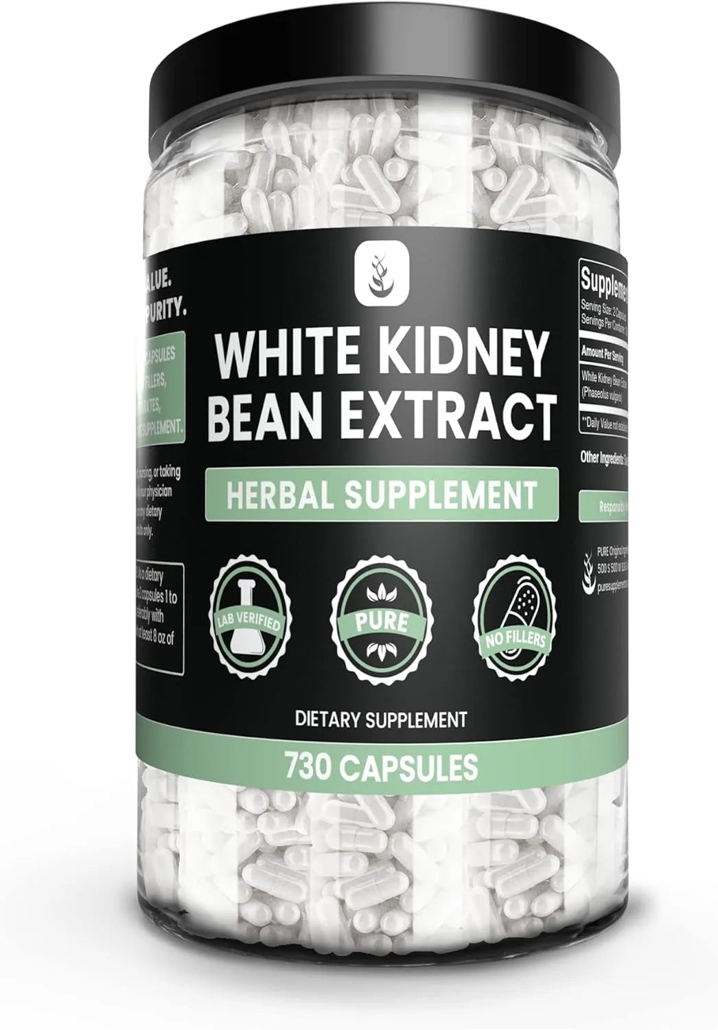 PURE ORIGINAL INGREDIENTS - Pure Original Ingredients White Kidney Bean 730 Capsulas - The Red Vitamin MX - Suplementos Alimenticios - {{ shop.shopifyCountryName }}