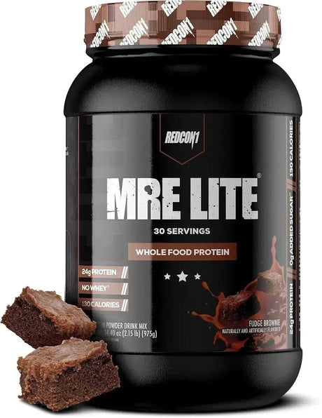 REDCON1 - REDCON1 MRE Lite Whole Food Protein Powder Fudge Brownie 30 Servicios - The Red Vitamin MX - Suplementos Alimenticios - {{ shop.shopifyCountryName }}