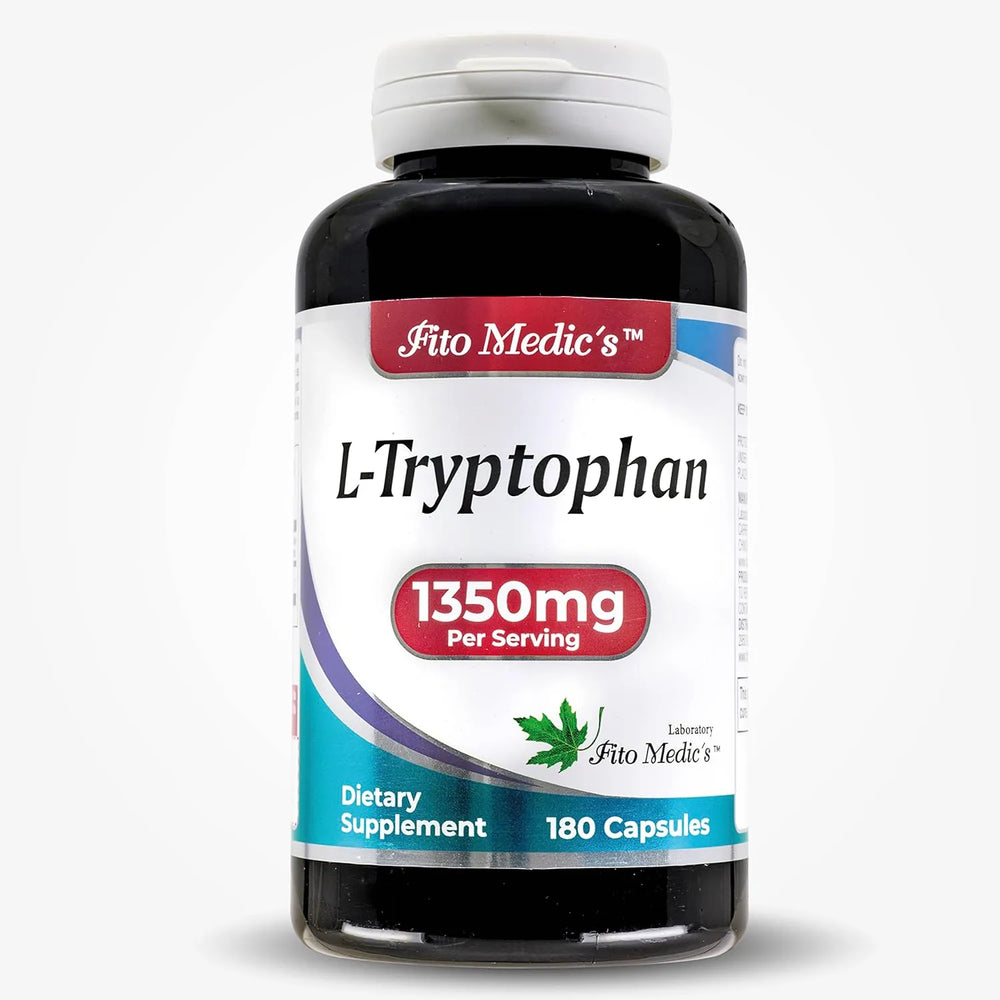 FITO MEDIC´S - FITO MEDIC'S Lab Tryptophan 1350Mg. 180 Capsulas - The Red Vitamin MX - Suplementos Alimenticios - {{ shop.shopifyCountryName }}