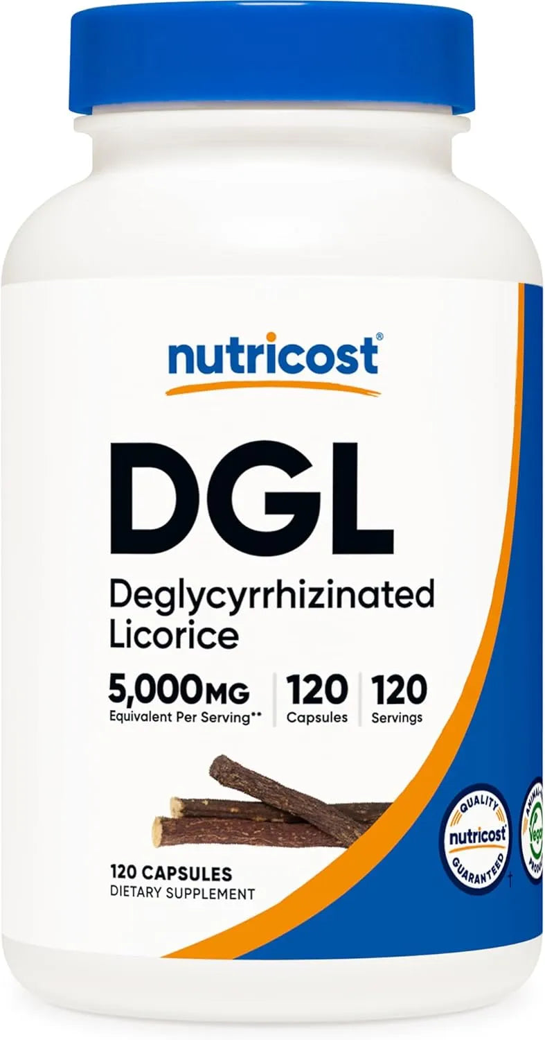 NUTRICOST - Nutricost DGL Deglycyrrhizinated Licorice Extract 5,000Mg. 120 Capsulas - The Red Vitamin MX - Suplementos Alimenticios - {{ shop.shopifyCountryName }}