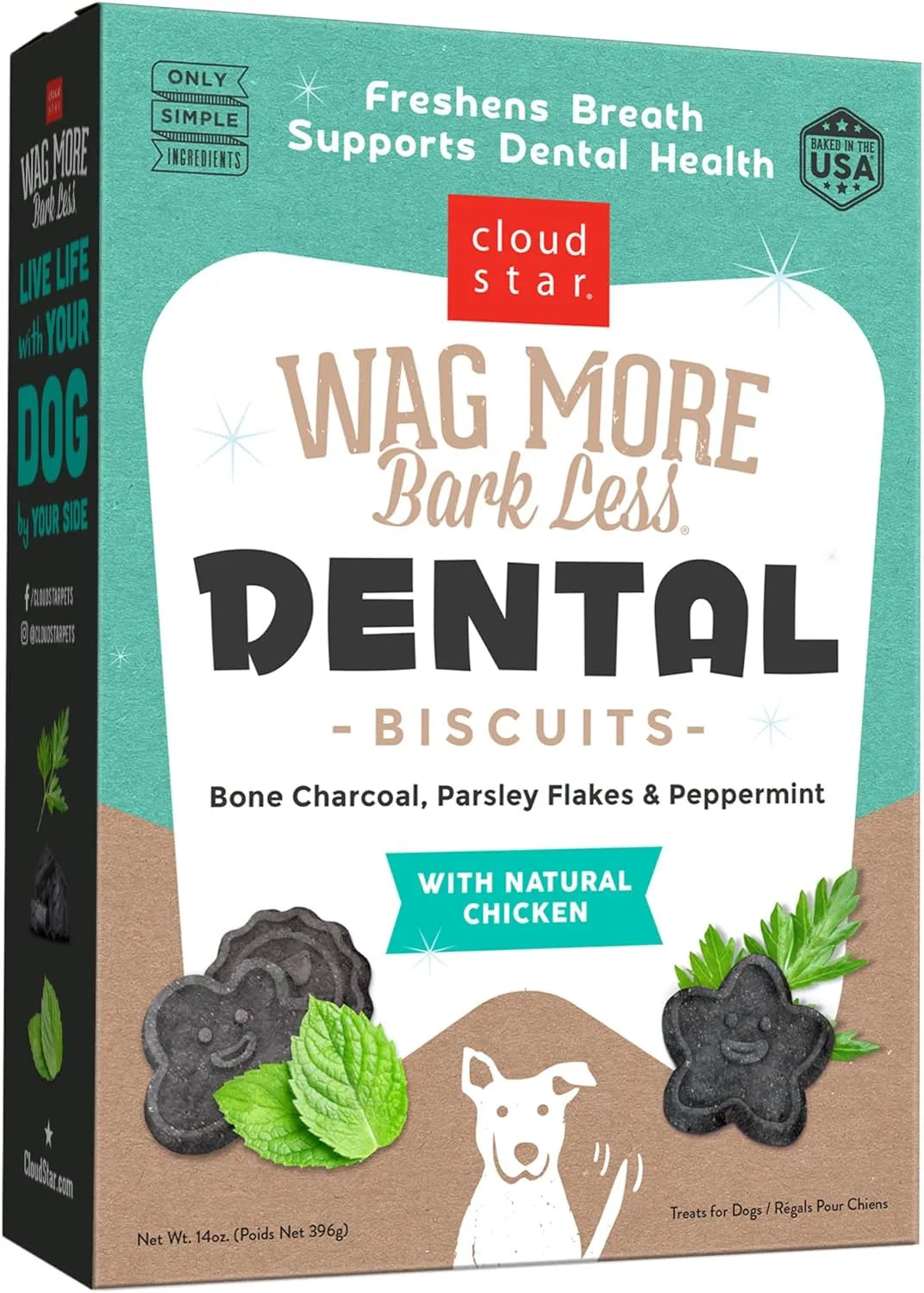 CLOUD STAR - Cloud Star Wag More Bark Less Crunchy Dental Dog Treats 396Gr. - The Red Vitamin MX - Cuidado Dental Para Perros - {{ shop.shopifyCountryName }}