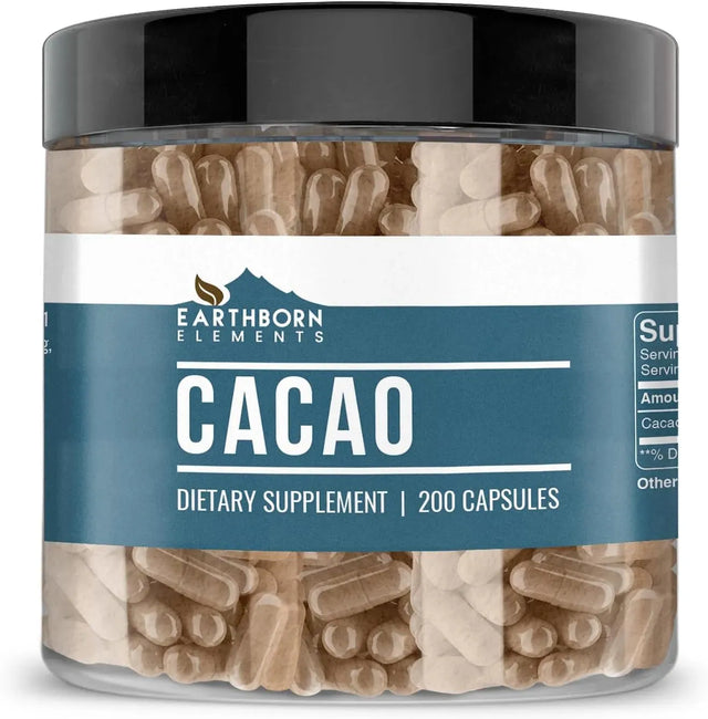 EARTHBORN ELEMENTS - Earthborn Elements Cacao 200 Capsulas - The Red Vitamin MX - Suplementos Alimenticios - {{ shop.shopifyCountryName }}