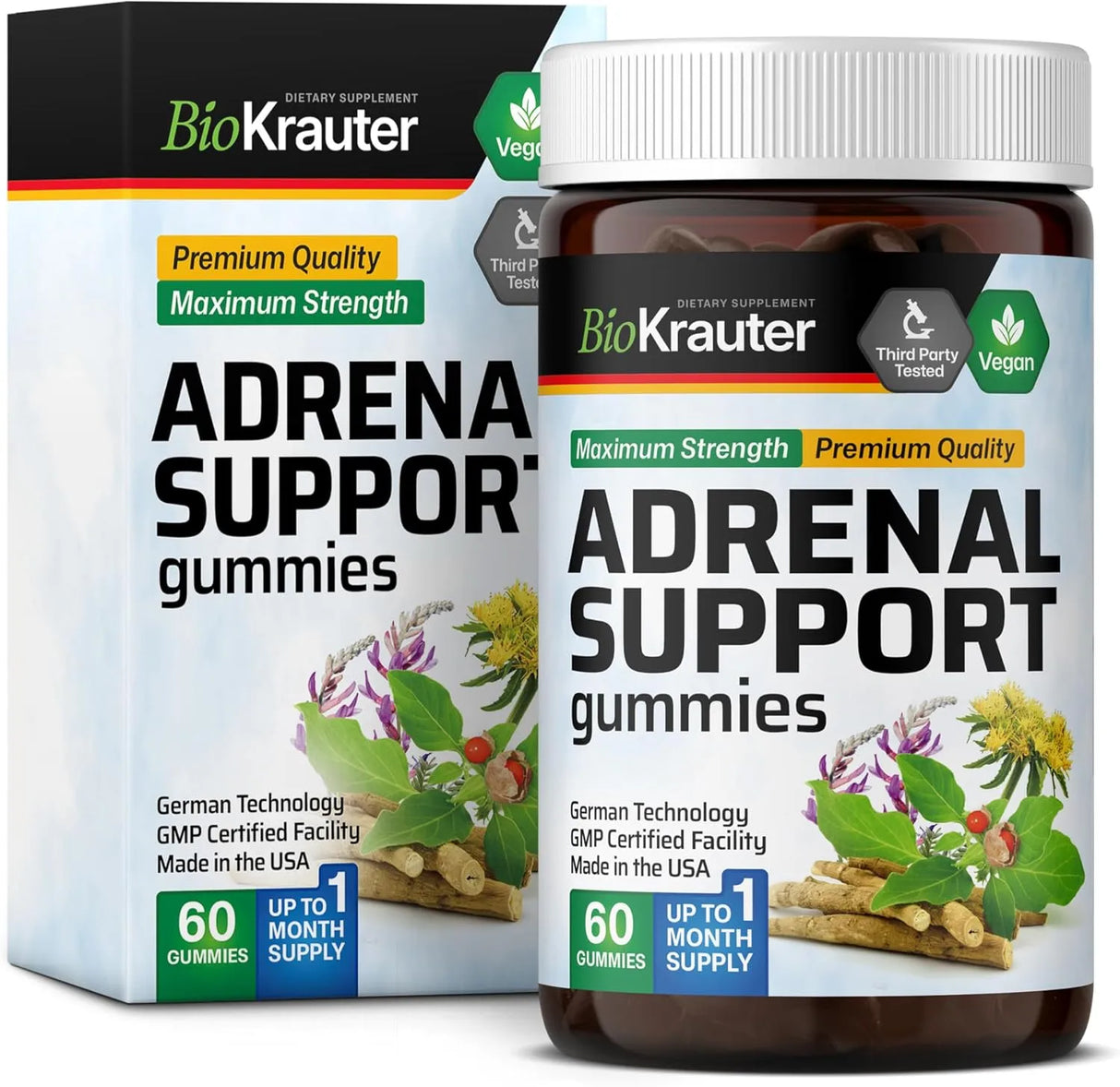 BIOKRAUTER - BIO KRAUTER Adrenal Support Gummies 60 Gomitas - The Red Vitamin MX - Suplementos Alimenticios - {{ shop.shopifyCountryName }}