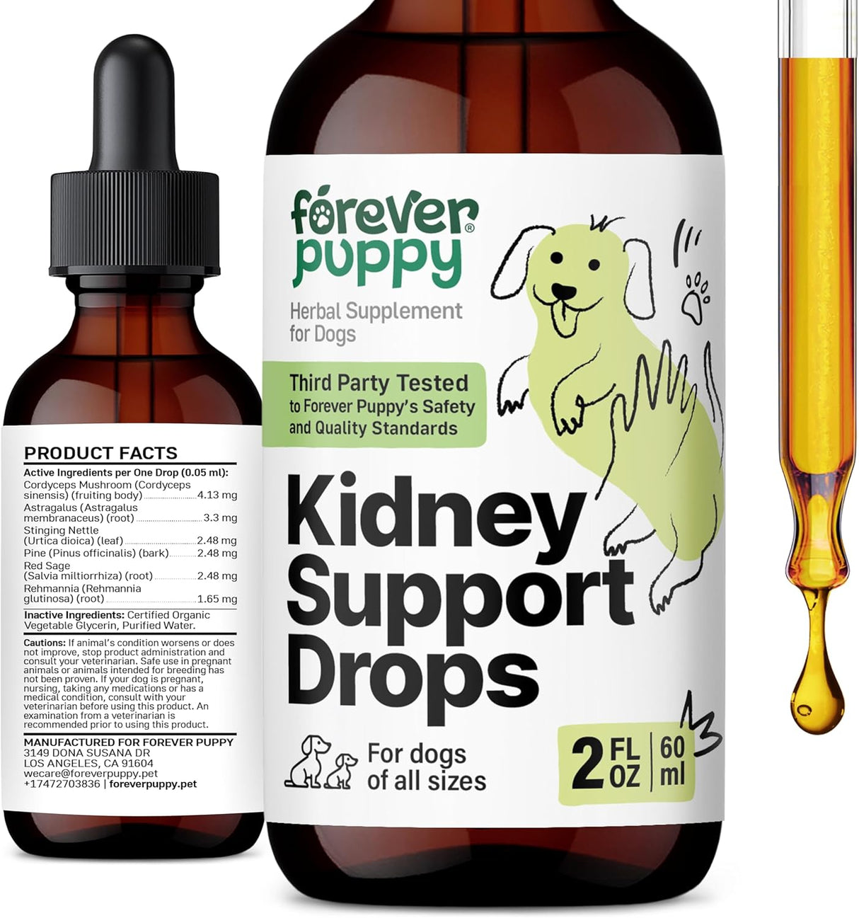 FOREVER PUPPY - Forever Puppy Kidney Support Drops for Dogs 2 Fl.Oz. - The Red Vitamin MX - Suplementos Herbales Para Perros - {{ shop.shopifyCountryName }}
