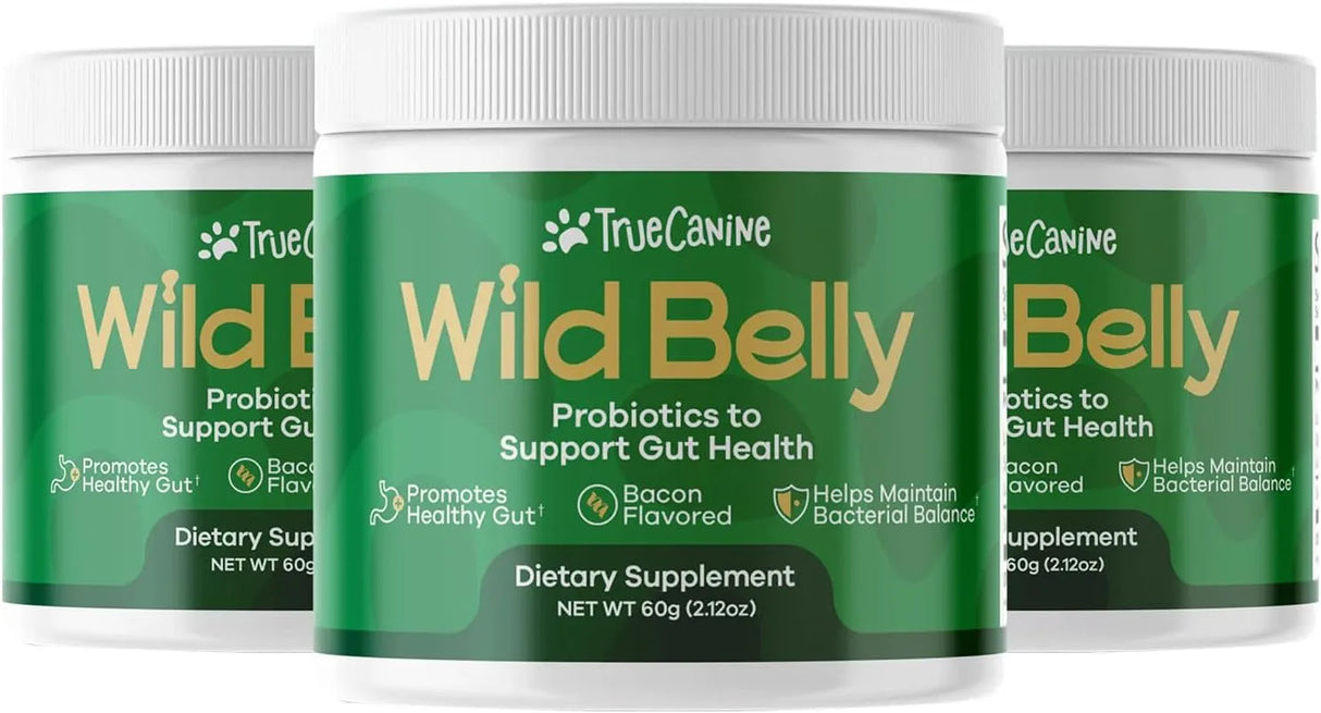 TRUECANINE - TrueCanine Wild Belly Dog Gut Health Probiotics 30 Servicios 60Gr. 3 Pack - The Red Vitamin MX - Probióticos Para Perros - {{ shop.shopifyCountryName }}