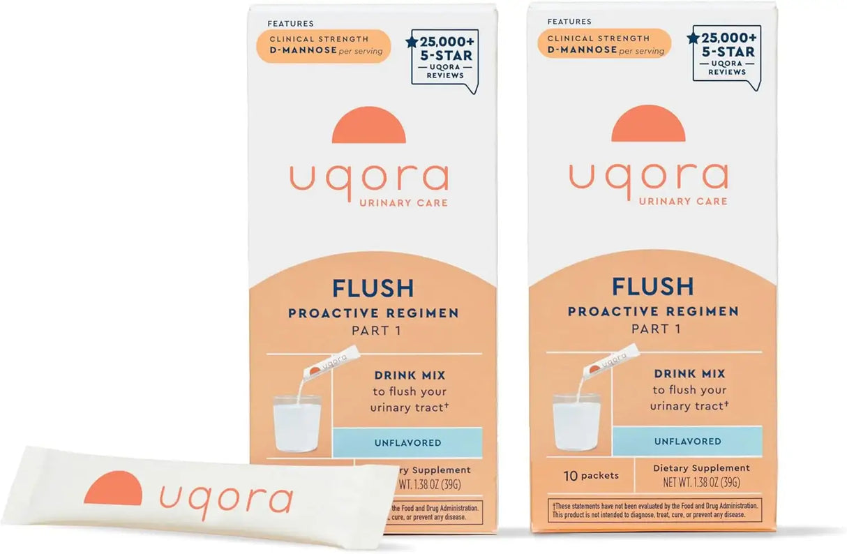 UQORA - Uqora Flush Urinary Tract Unflavored 10 Paquetes 2 Pack - The Red Vitamin MX - Suplementos Alimenticios - {{ shop.shopifyCountryName }}