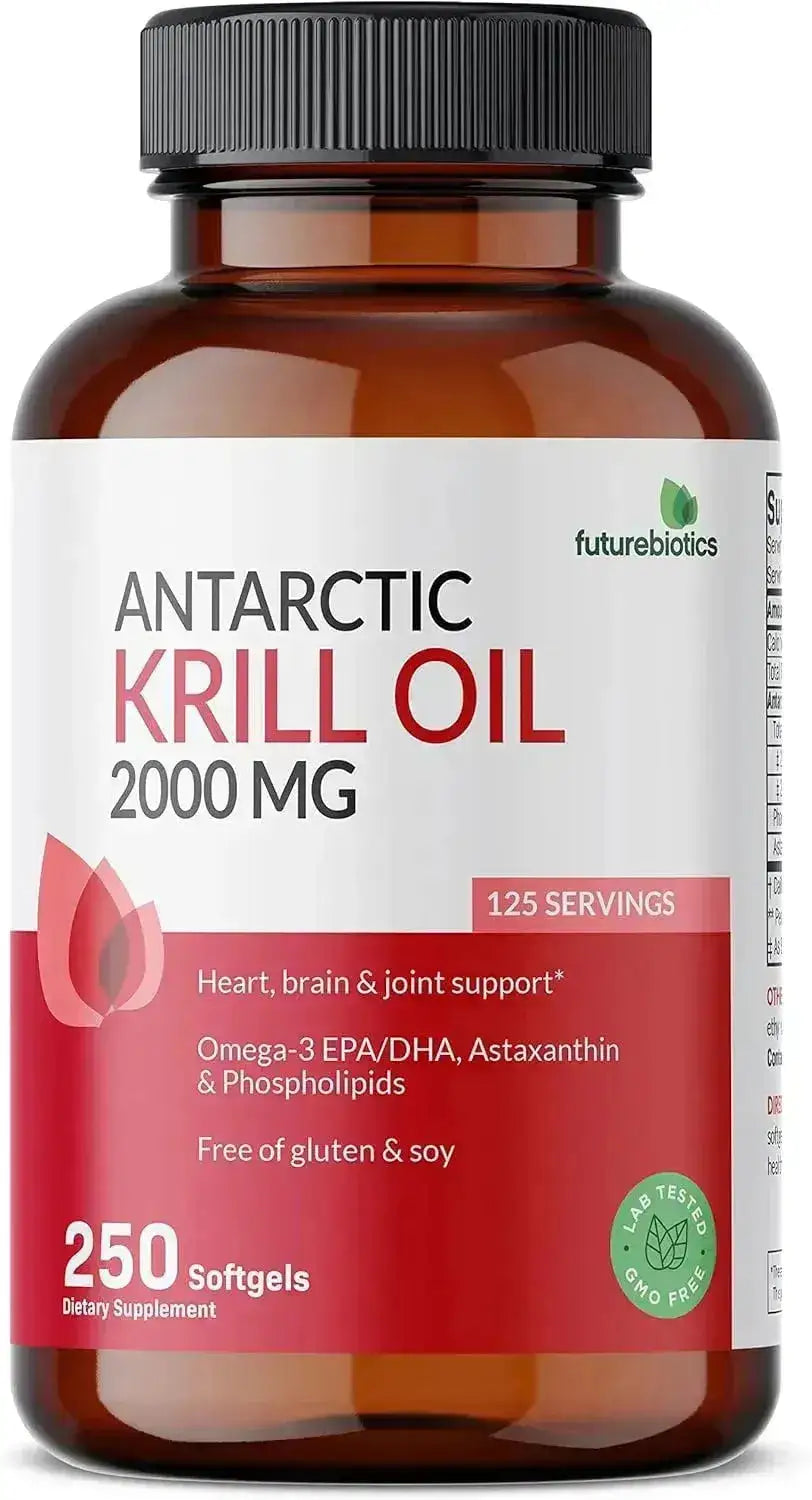 FUTUREBIOTICS - Futurebiotics Antarctic Krill Oil 2000Mg. 250 Capsulas Blandas - The Red Vitamin MX - Suplementos Alimenticios - {{ shop.shopifyCountryName }}