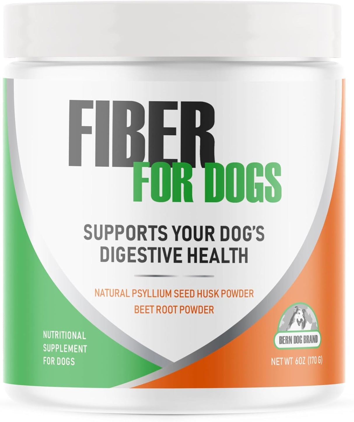 Bern Dog Brand Fiber for Dogs Psyllium Seed Husk Powder 170Gr.
