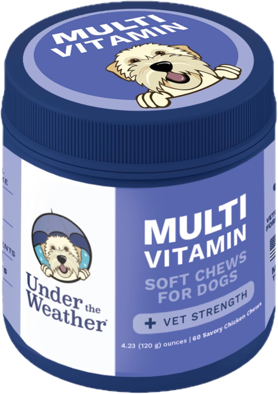 Under the Weather Multivitamin for Dogs 60 Masticables