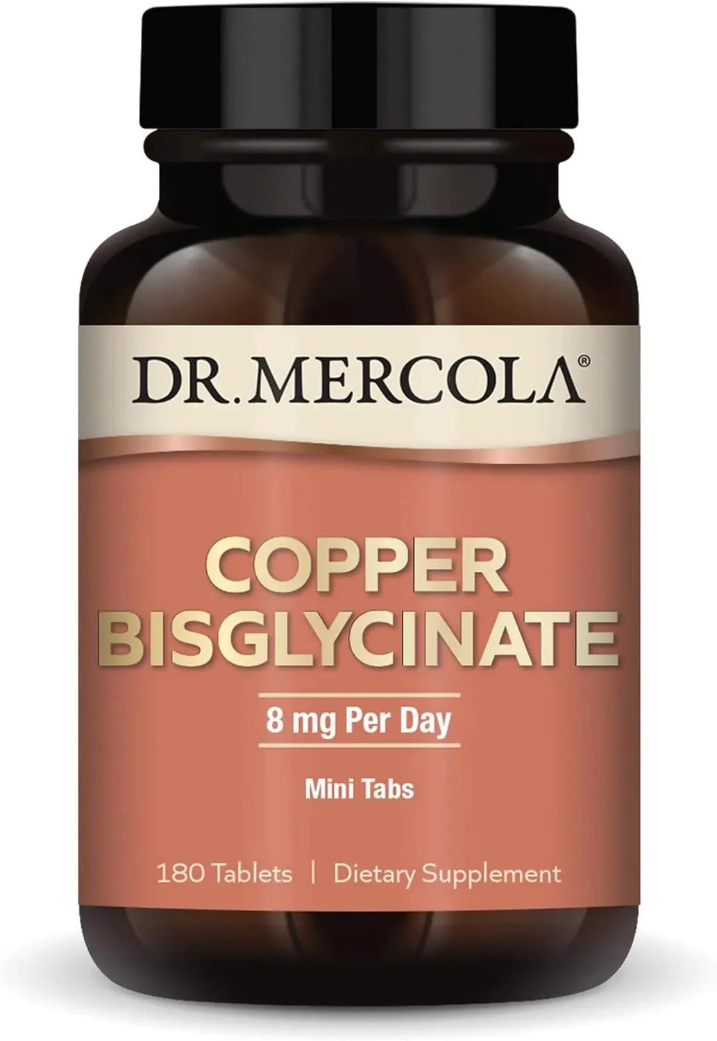 DR MERCOLA - Dr. Mercola Copper Bisglycinate 180 Tabletas - The Red Vitamin MX - Suplementos Alimenticios - {{ shop.shopifyCountryName }}