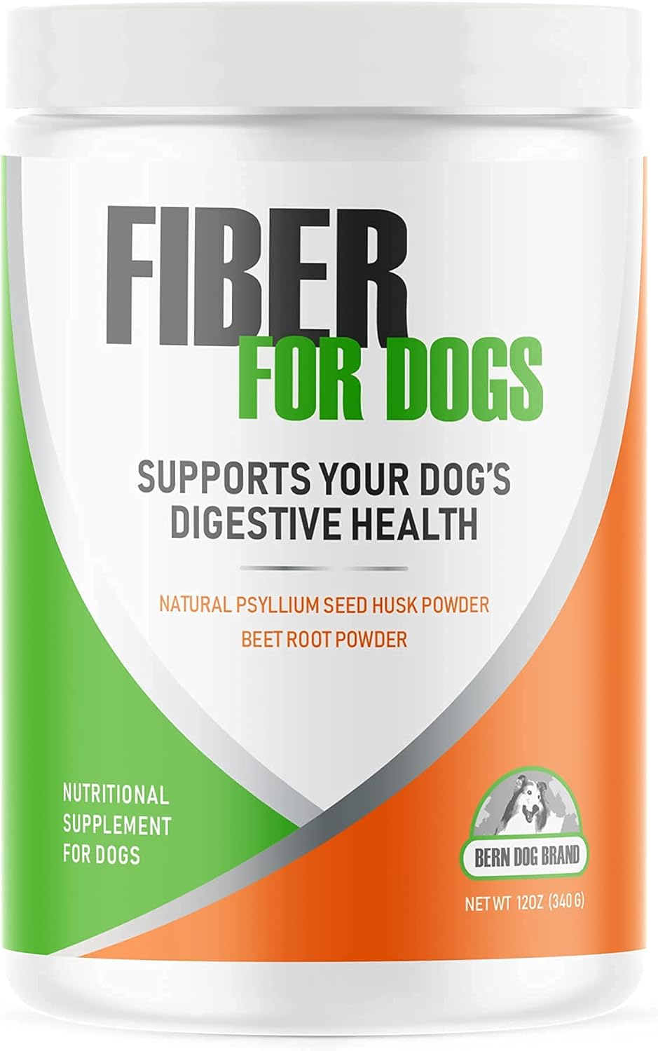 Bern Dog Brand Fiber for Dogs Psyllium Seed Husk Powder 340Gr.