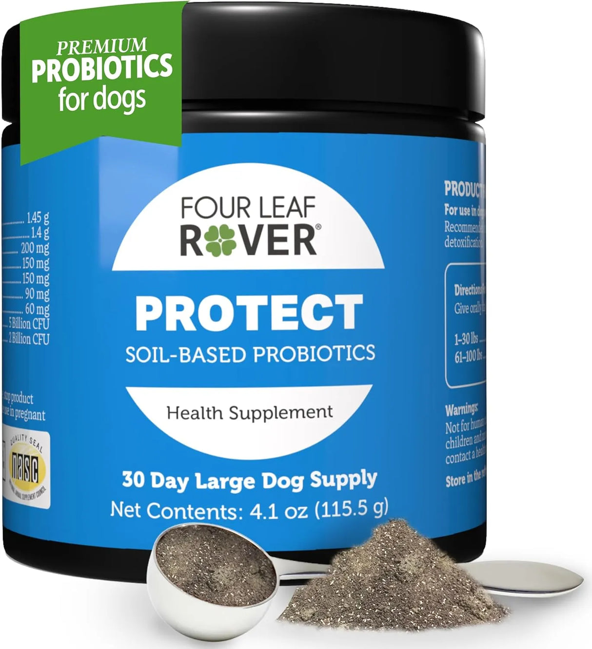 FOUR LEAF ROVER - FOUR LEAF ROVER Protect Probiotics for Dogs 115Gr. - The Red Vitamin MX - Probióticos Para Perros - {{ shop.shopifyCountryName }}