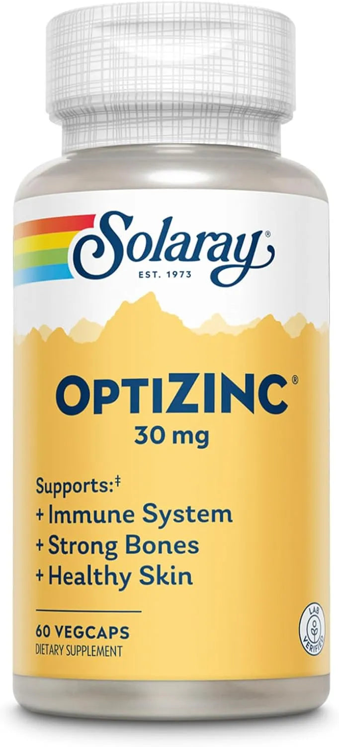 SOLARAY - SOLARAY OptiZinc 30Mg. 60 Capsulas - The Red Vitamin MX - Suplementos Alimenticios - {{ shop.shopifyCountryName }}