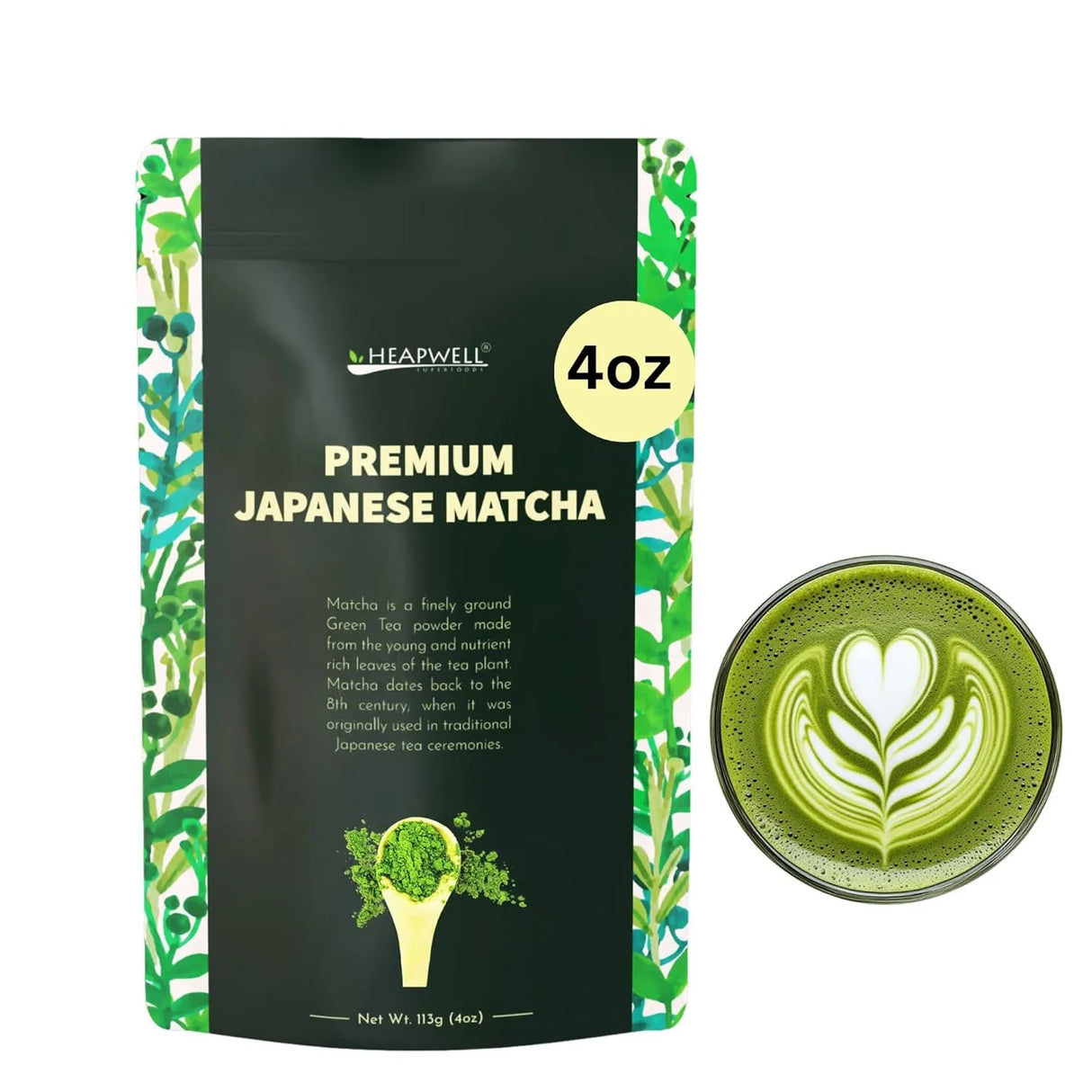 HEAPWELL - Heapwell Authentic Premium Grade Matcha Green Tea Powder 113Gr. - The Red Vitamin MX - Suplementos Alimenticios - {{ shop.shopifyCountryName }}
