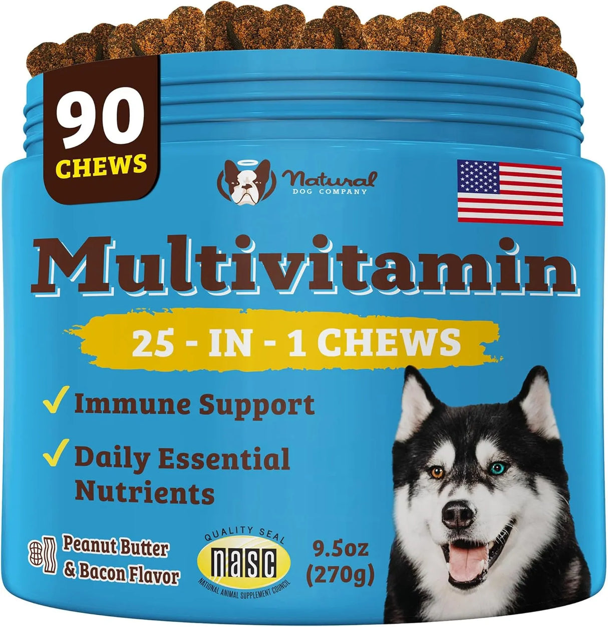 NATURAL DOG - Natural Dog Company Multivitamin Chews 90 Masticables - The Red Vitamin MX - Multivitamínicos Para Perros - {{ shop.shopifyCountryName }}